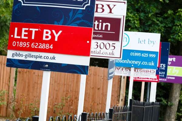 To let sign UK — Stock Photo, Image