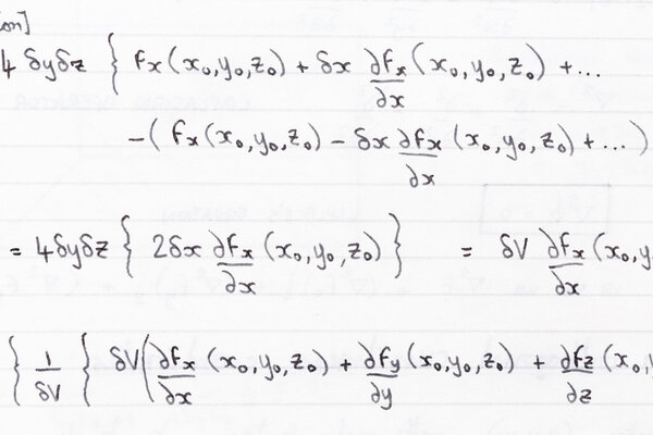 Hand written study notes for math