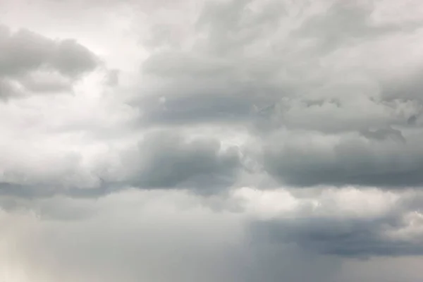 Overcast Grey Sky Dark Clouds Background Template — Stock Photo, Image
