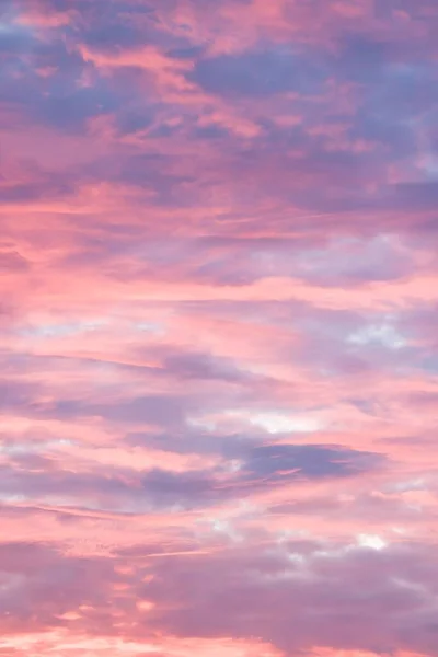 Dramatic Moody Sky Sunset Red Pink Blue Storm Clouds Skyscape — Stock Photo, Image