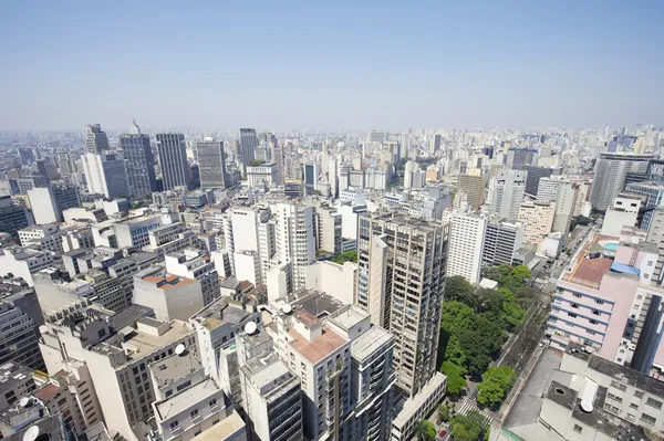 상파울로 브라질 도시 스카이 라인 — Stockfoto