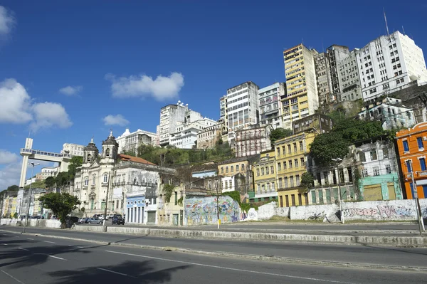 Salvador Brasil Ciudad Skyline desde Cidade Baixa —  Fotos de Stock