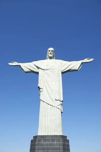 Corcovado Christ the Redeemer Rio Brazil Full Length — Stock Photo, Image