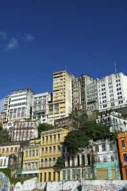 şehir merkezinde salvador Brezilya skyline çökmekte altyapı