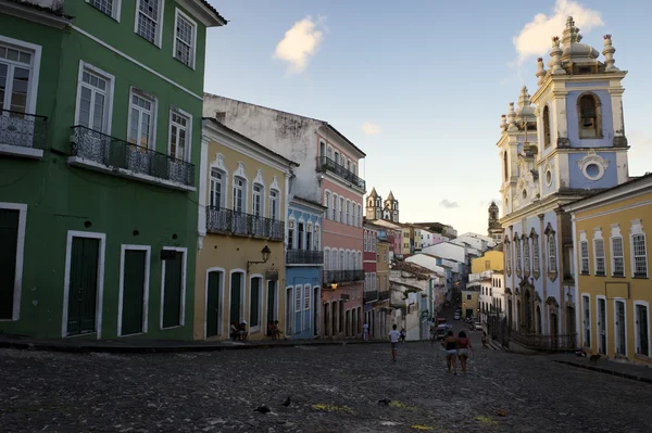 tarihi şehir merkezi pelourinho salvador Brezilya
