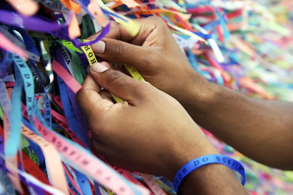 Brazilian Wish Ribbons Salvador Bahia Brazil — Stock Photo, Image