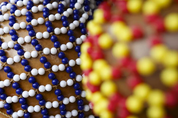 Afro brasileño Shekere Bead Gourd Shaker Drum —  Fotos de Stock