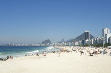 Copacabana Plajı rio de janeiro Brezilya manzarası