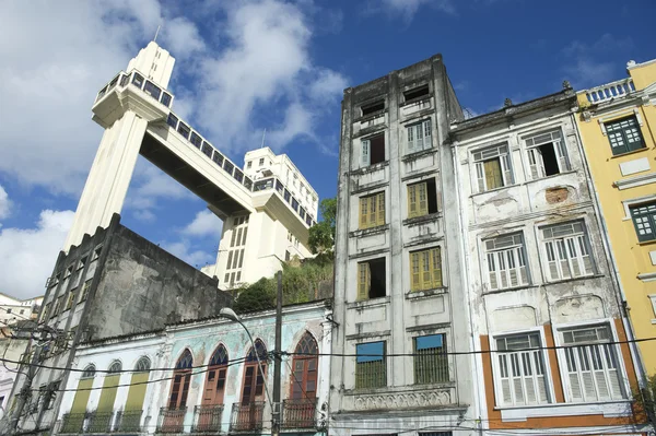 Ορίζοντα της πόλης Σαλβαδόρ Βραζιλία από cidade baixa — Φωτογραφία Αρχείου