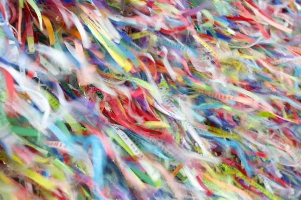 Wish Ribbons Famous Bonfim Church Salvador Bahia Brazil — Stock Photo, Image