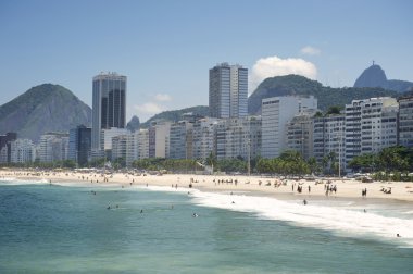 Copacabana Plajı rio de janeiro Brezilya manzarası
