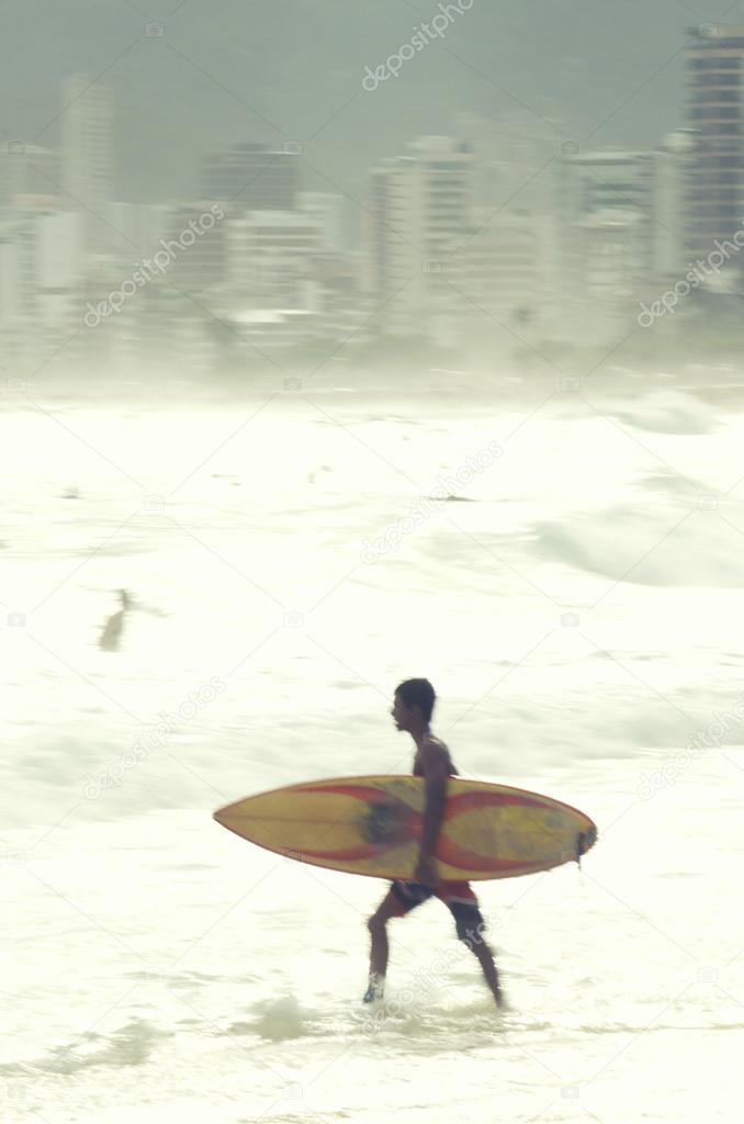 Carioca Brazilian Surfer Ipanema Beach Rio de Janeiro Brazil