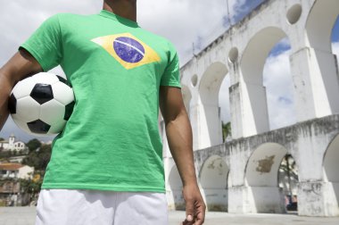 Brezilyalı futbol oyuncunun futbol topu rio lapa kemerleri