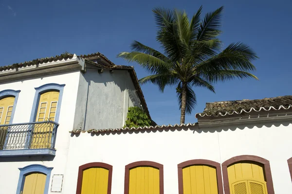 Brasilianska koloniala arkitekturen paraty Brasilien — Stockfoto
