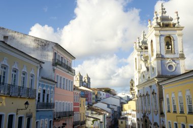 tarihi şehir merkezi pelourinho salvador Brezilya