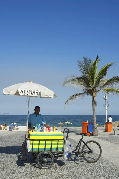 Vendedor Playa Brasileño Rio de Janeiro Brasil — Foto de Stock
