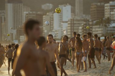 altinho futebol plaj futbol rio oynayan Brezilyalı