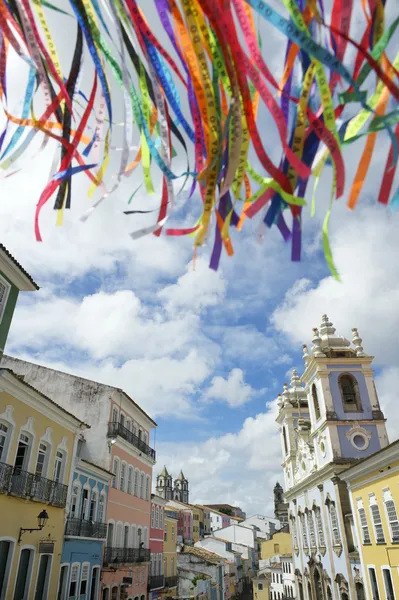 Brasilianische wunschbänder pelourinho salvador bahia brasilien — Stockfoto