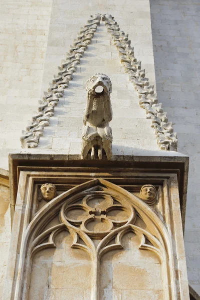 Dettaglio Gargoyle sul tempio di Tarragona — Foto Stock