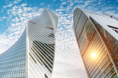 Moskova 'da Evrim ve İmparatorluk gökdelenleri. Rusya, Moskova, 12okt2021.