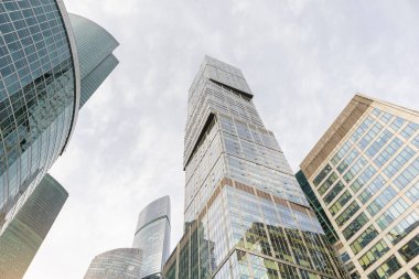 İş merkezi, Moskova şehir gökdelenleri, şirketlerin ofisleri. Rusya finans merkezi kavramı..