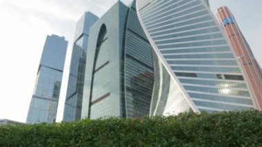 İş merkezi, Moskova şehir gökdelenleri, şirketlerin ofisleri. Rusya finans merkezi kavramı..