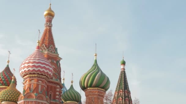 神圣的莫斯科蓝天日 概念艺术与文化 — 图库视频影像