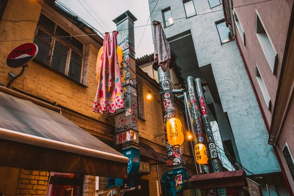 Estilo Japonês Quintal Comida Rua Restaurante Tatinomi Bar Tebura Sika — Fotografia de Stock