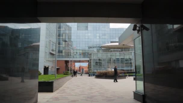 Yandex Rus Internet Şirketinin Modern Mimarlık Binası Rusya Moskova 19Okt2021 — Stok video