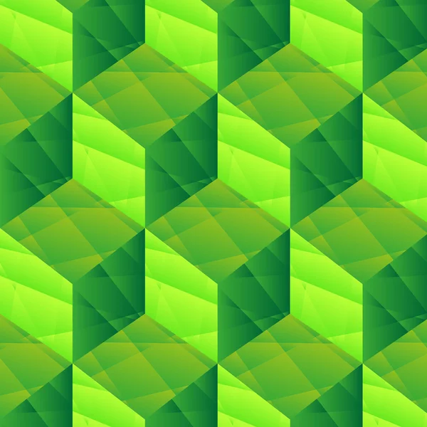 Groene kubussen patroon — Stockvector