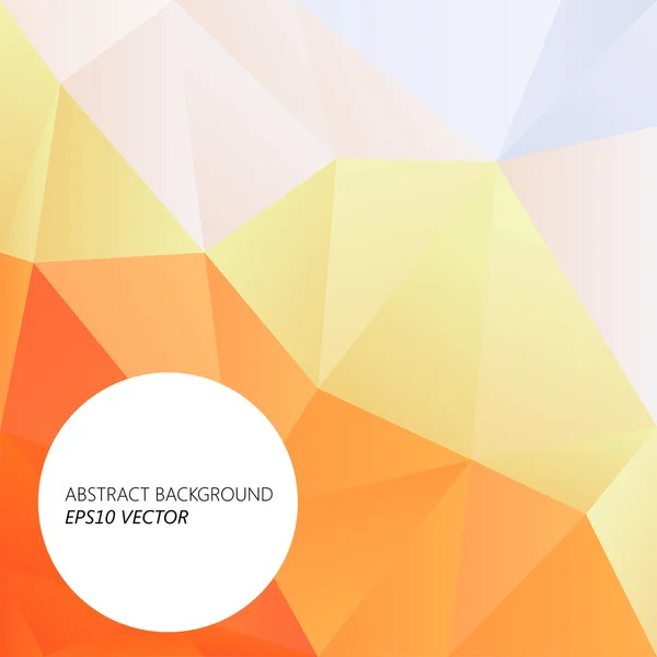 Laranja poligonal abstrato fundo —  Vetores de Stock