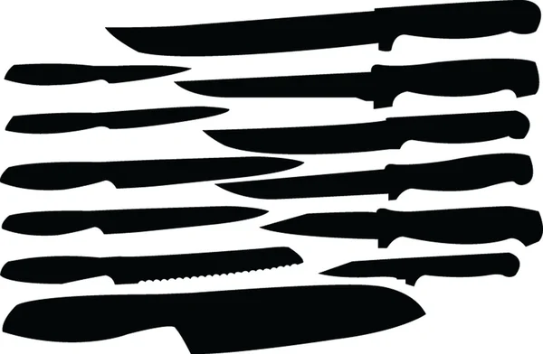 Noże kolekcja - wektor — Wektor stockowy