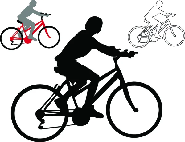 Vélo - vecteur — Image vectorielle