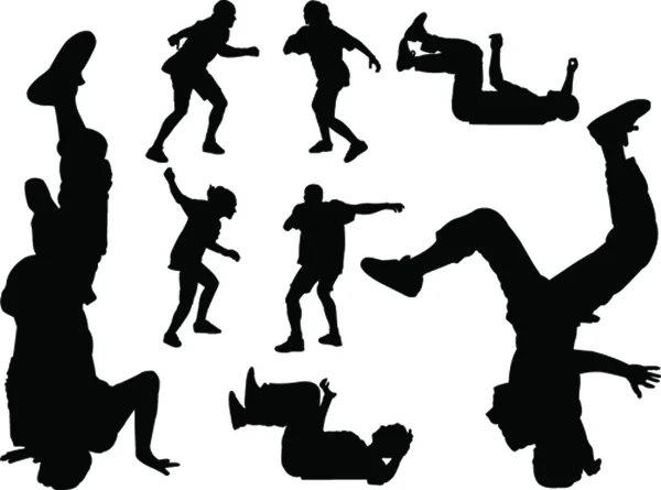 Breakdance - vecteur — Image vectorielle