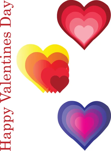 Happy valentines day - vector — Stock Vector