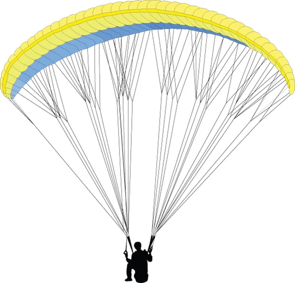 Paragliding 2 - vektorové — Stockový vektor