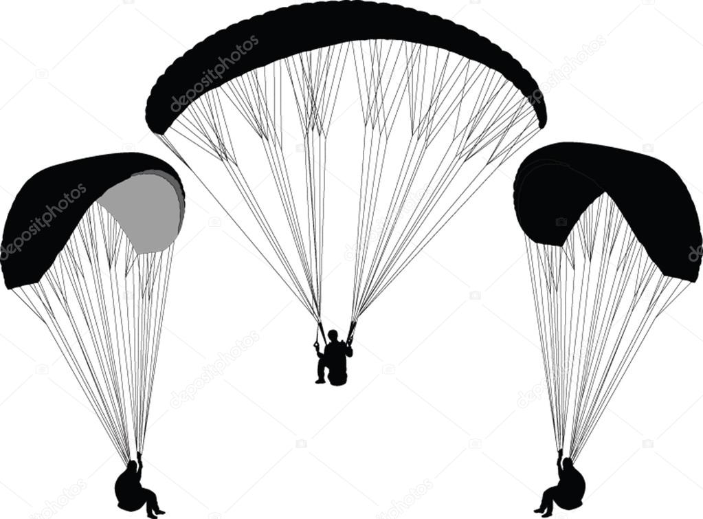 Paragliding - vector