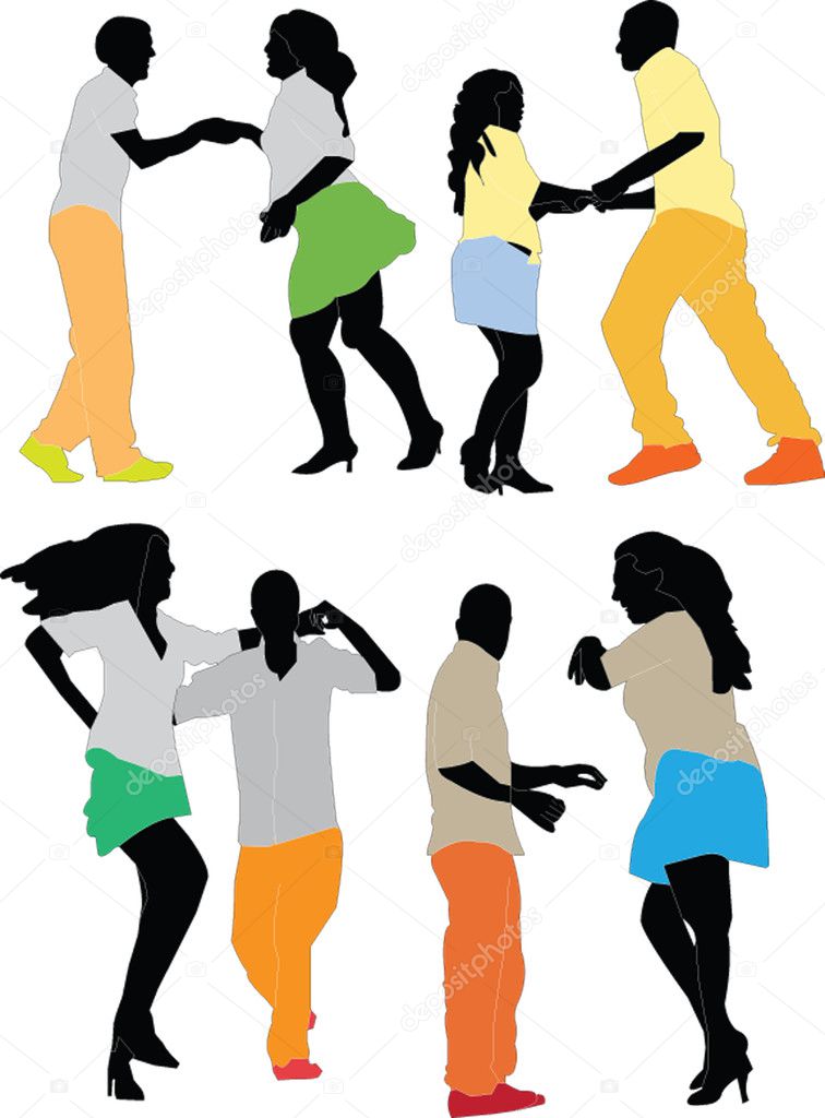 Dancers collection - vector