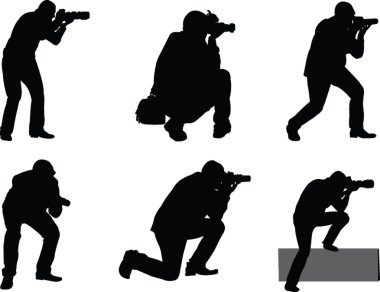 fotoğrafçılar collection - vektör