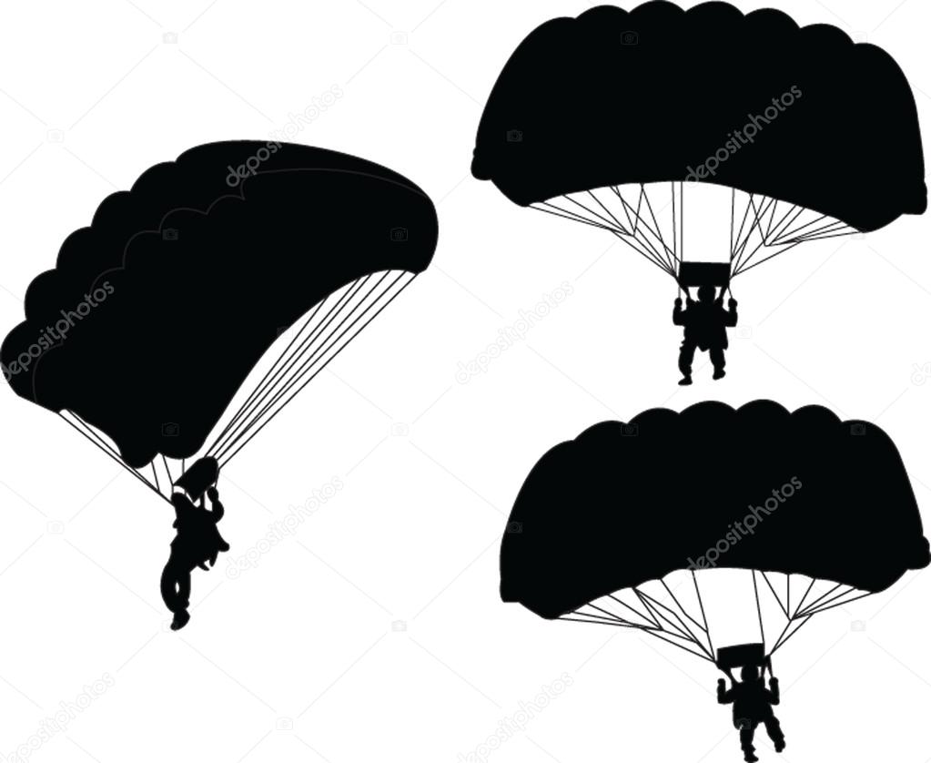 Parachutist - vector