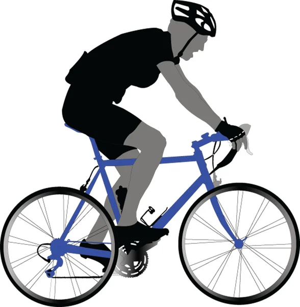 Course cycliste - vecteur — Image vectorielle