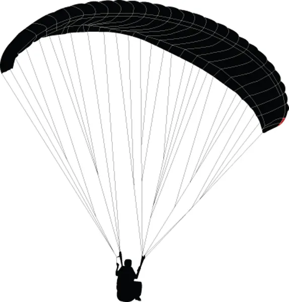 Paragliding - vector — Stock Vector