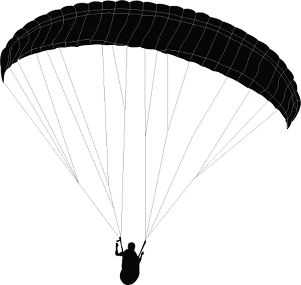 Parapente - vector — Vector de stock