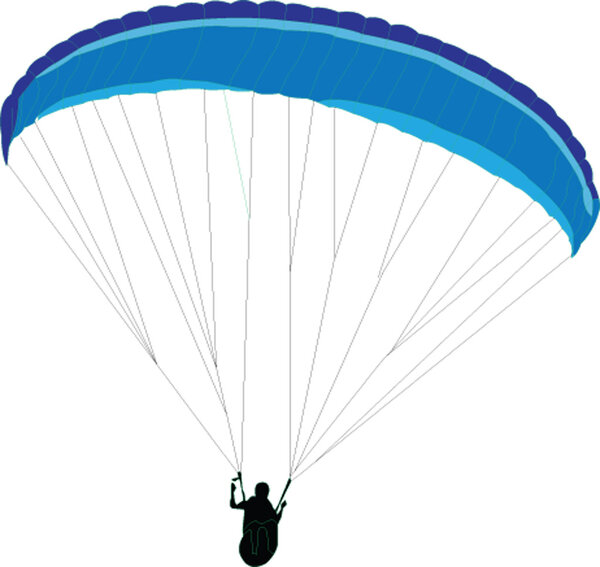 Paragliding - vector