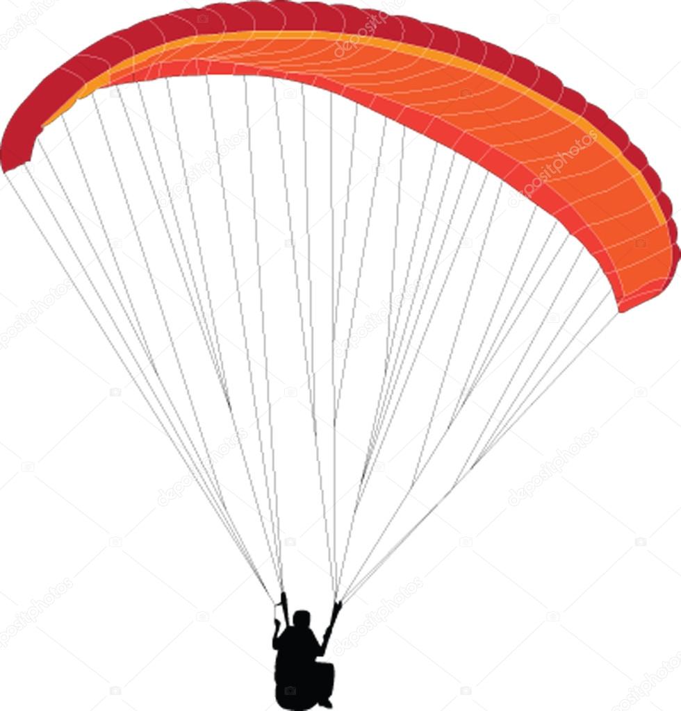 Paragliding - vector