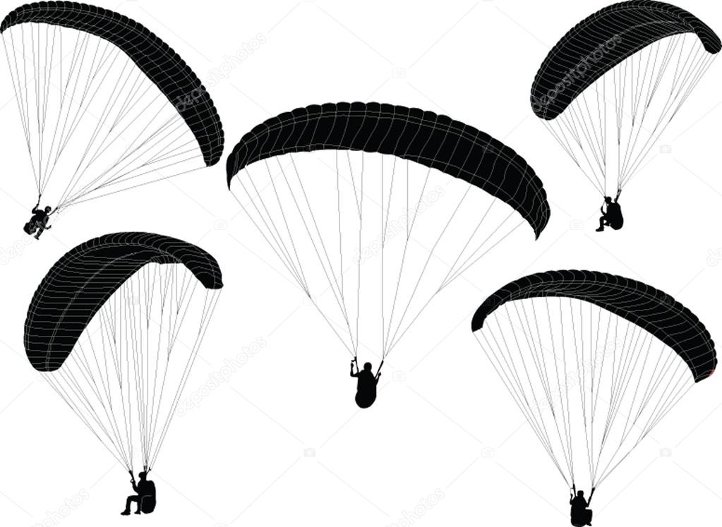 Paragliding - vector