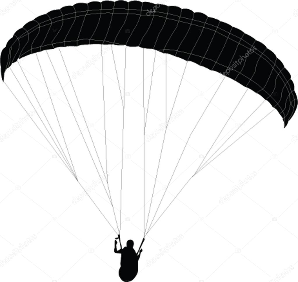 Paragliding - vector