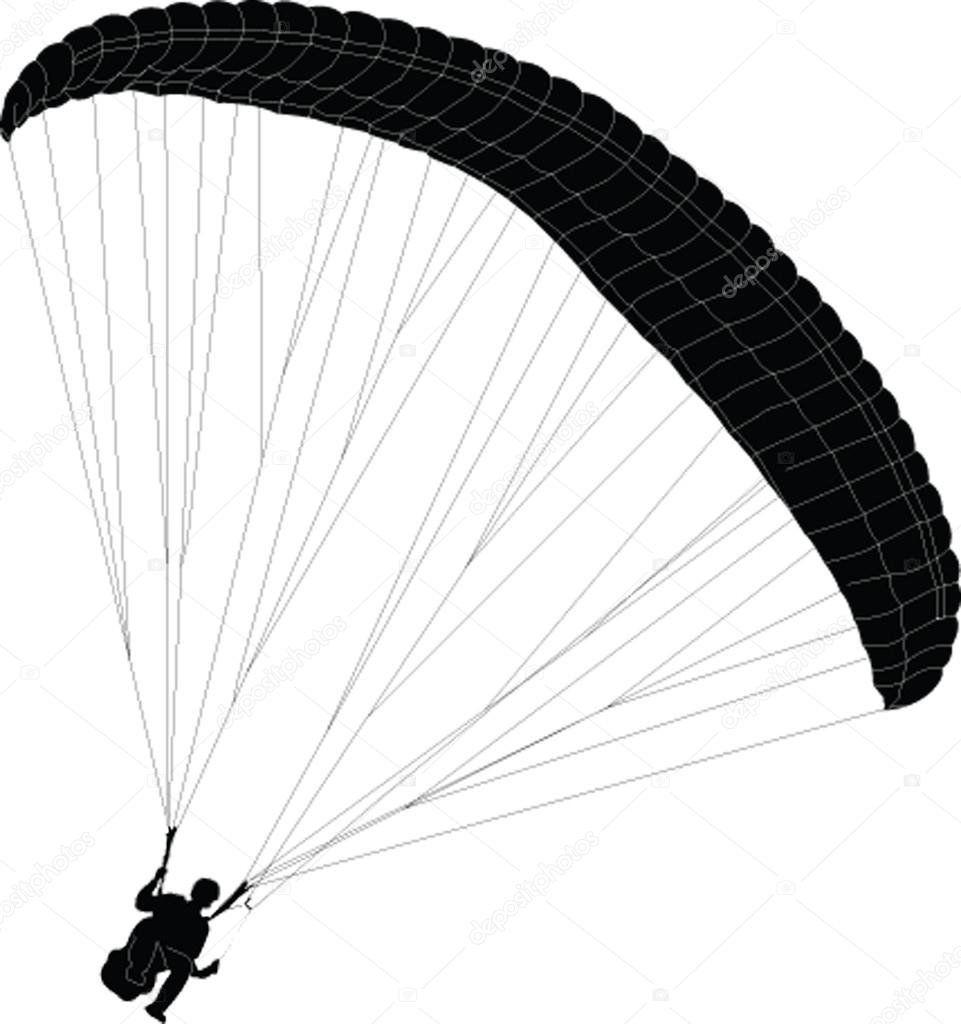 Paragliding - vector