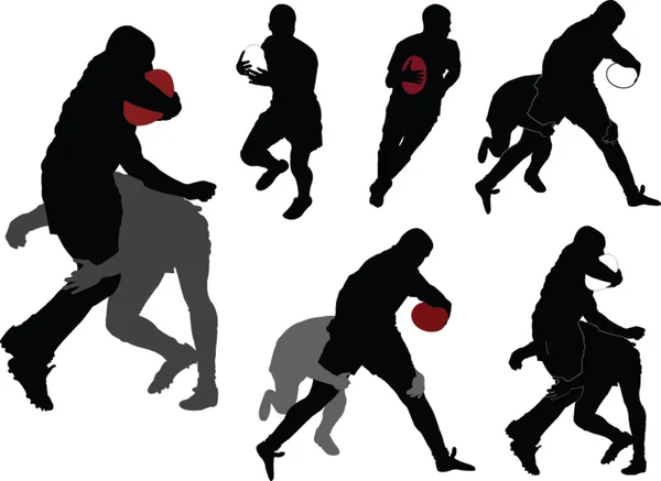 Rugby player collection - vektör