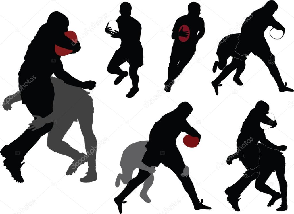 rugby player clipart black and white cross